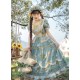 Mademoiselle Pearl Four Leaf Clover and Lime Blouse Apron Overdress JSK and Ops(Reservation/2 Colours/Full Payment Without Shipping)